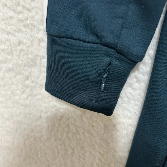 Athleta Crosstown Track Dress 1/4 Zip Long Sleeve Stripes Women's Size XS Green‎ - Picture 8 of 16